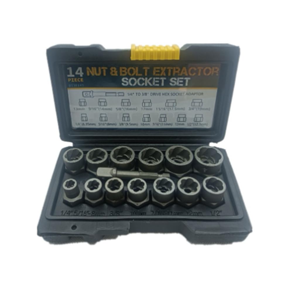ieron 14 STKS Bout Extractor Set Vergrendeling Wiel Moer Removal Tool 3