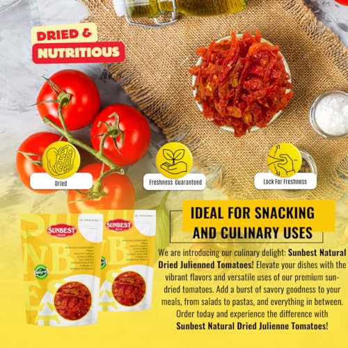 Sunbest Natural Julienned Sun-Dried Tomatoes 32 Oz (2 Lbs) 1 Pack thumb #2