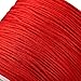 0.8mm Nylon Cord, Thread Chinese Knot Macrame Rattail Bracelet Braided String (Red)