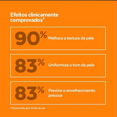 Kit Skincare Vitamina C Sabonete+Esfoliante+Gel Hidratante+Serum Clareador+Protetor Solar Sem Cor FP