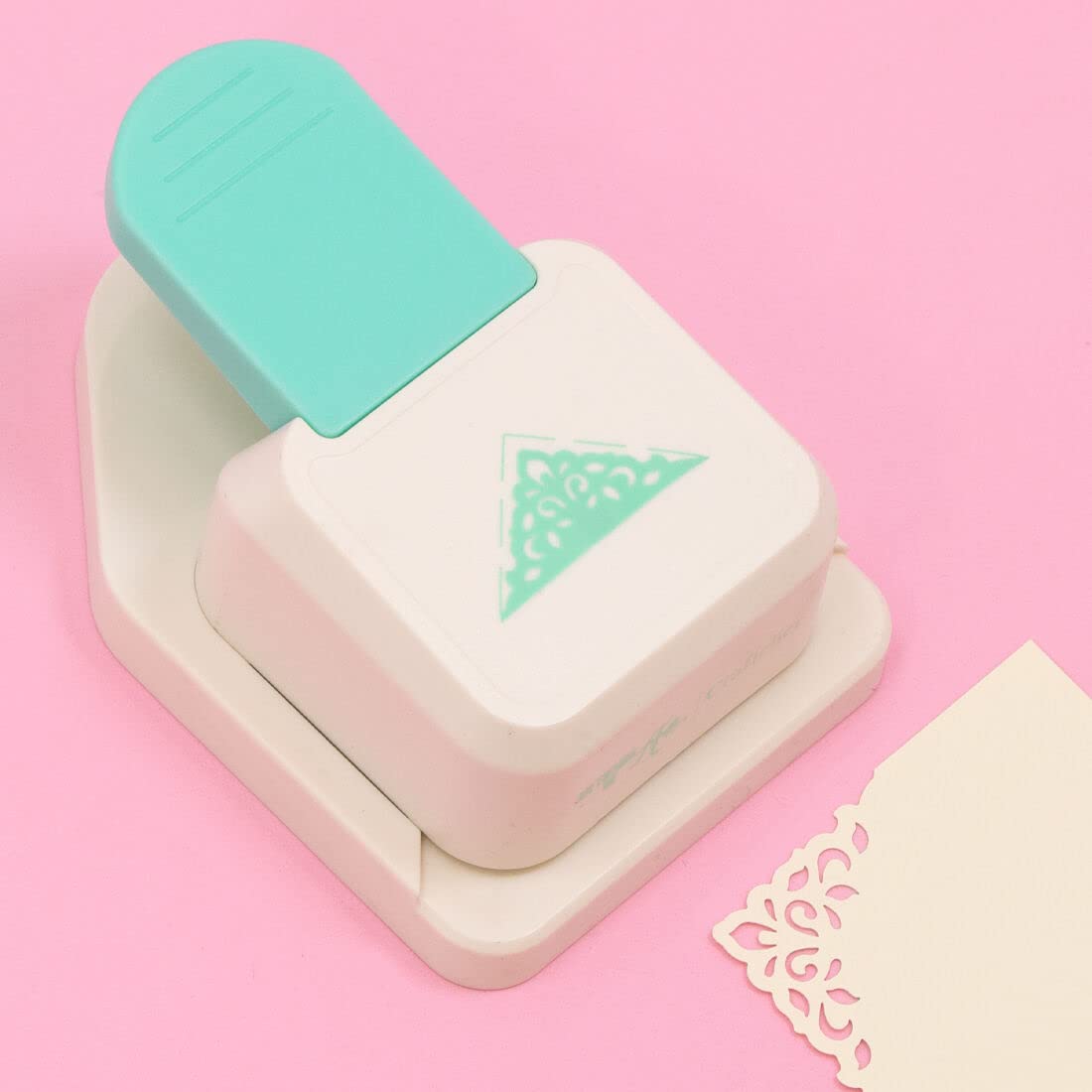Craftelier - Perforatrice angolare a leva a pressione, per realizzare forature a filigrana su carta e cartoncini, scrapbooking e artigianato
