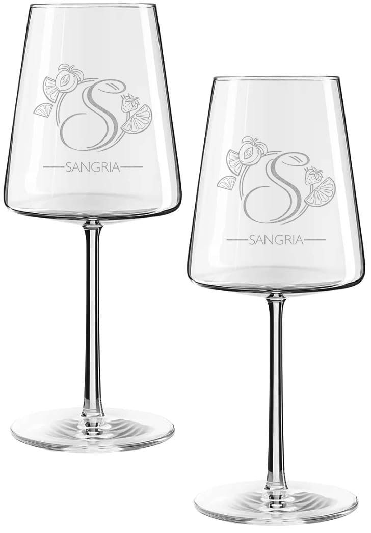 6x Sangria Gläser 500ml | Aperitif Glas 6er Set - Spülmaschinenfest und Made in Germany