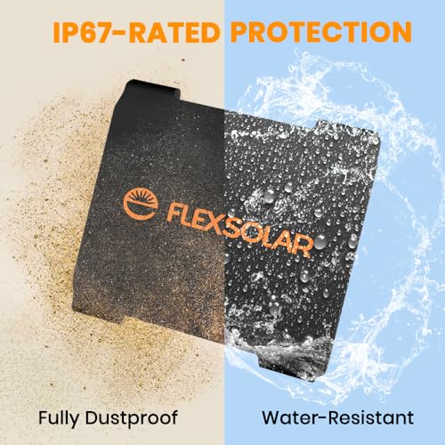 FlexSolar 20W Solar Panel Charger 5V USB-A USB-C Output Portable Foldable Small Power IP67 Waterproof Camping Backpacking Hiking Emergency for Phones Power Banks Flashlight Fans - Image 4