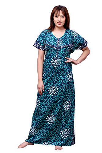Image of Feeding Nighty in Fine Cotton 2 Side Zips for Feeding Purpose & Neck Buttons for Easy Wearing Soft Cotton Maternity Nighty for Women Feeding Combo Feeding Nighty for Women Cotton Combo of 2Pcs