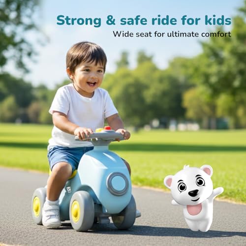 Image of Lifelong Cuppy Chopper Ride-On Push Car for Kids 1-5 Years | Baby Car with Wide Seat, Stable Wheels | Kids Car for Indoor & Outdoor Play (Multi-Colour, LLCCRO02)