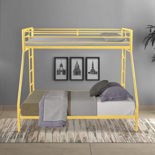 Image of Twin Over Twin Metal Bunk Bed |Bunk Bed Without Storage for Kids | Double Decker Bed for Kids Room Furniture |Metal Bunker Bed (Mattress Not Included)