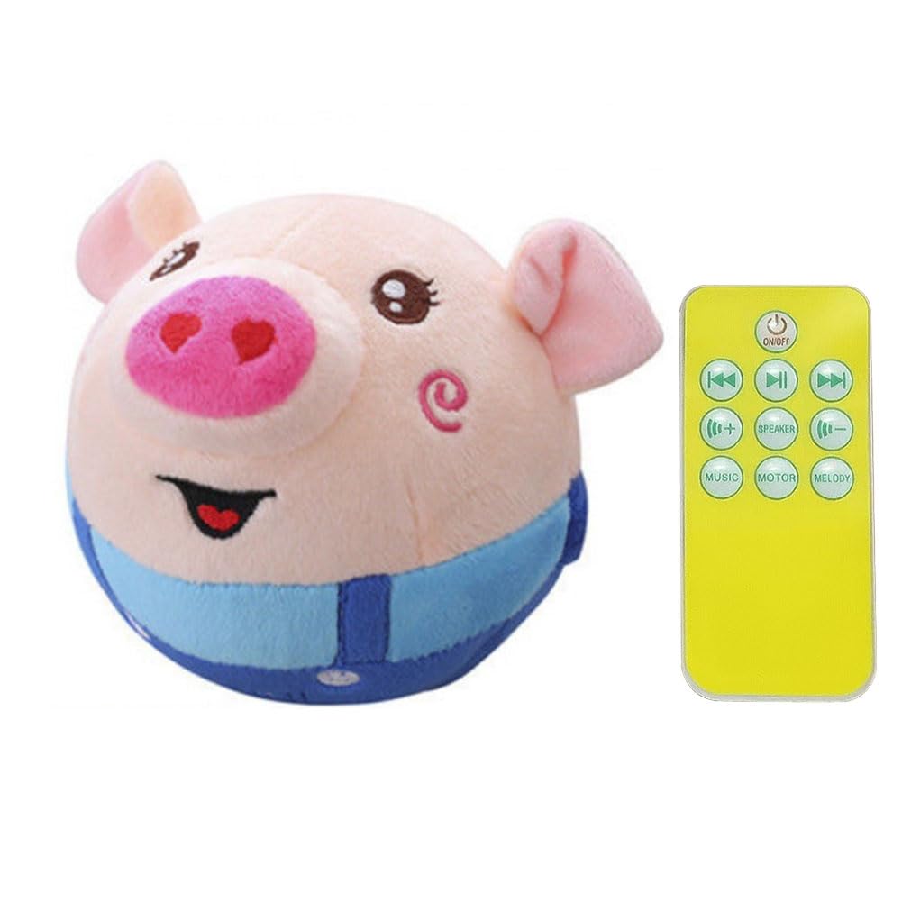 CRGANGZYDog Balls, Interactive Dog Toys, Durable Motion Activated Automatic Plush Rolling Ball Toys for Puppy/Small/Medium Dogs & Cats, USB Rechargeable