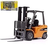 Forklift Truck Toy with Moveable Joint, 1:50 Scale Diecast Warehouse Lifting Vehicle for Kids, Forklift Toy, Alloy Fork Truck Model Toy for Kids Play, Collection or Decorative Ornament