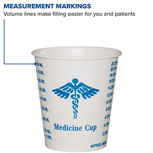 Image of Solo R3-43107 3 oz Graduated Medicine Waxed Paper Cold Cup (Case of 5000)