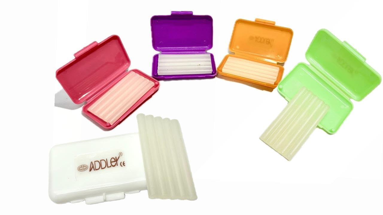 ADDLER DENTAL ORTHO WAX FOR PATIENT BRACES GUM IRRITATION MULTI SCENTS 5 STRIPS. PACK OF 5. (ASSORTED COLOURS & FLAVOURS)-image-40