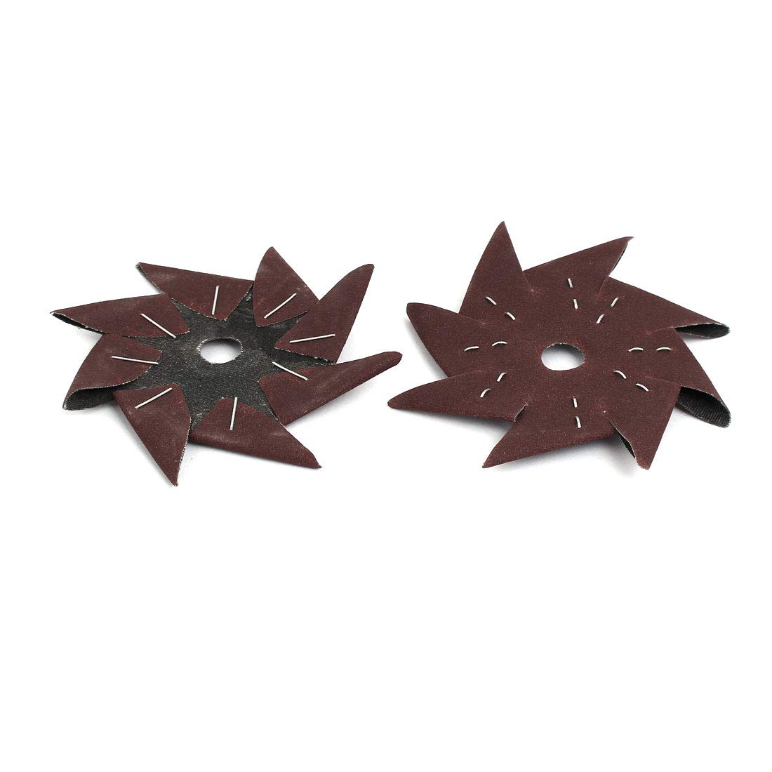 Aexit 4-inch 240 Abrasives Grits Pinwheel Shaped Octagonal Abrasive Sandpaper Buffing Tool 5pcs Model:56as22qo568