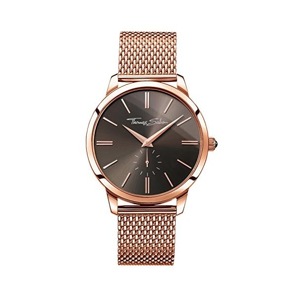 Thomas Sabo Unisex-Armbanduhr Analog Quarz Edelstahl WA0177-265-206-42 mm