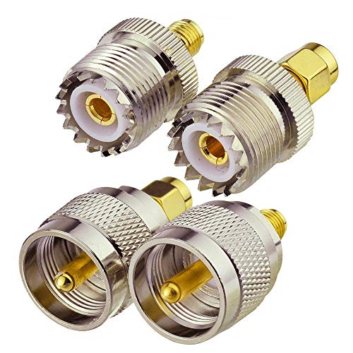 Superbat SMA to PL259/SO239 CB Antenna Connector Kit 50ohm UHF Male/Female to SMA Male/Female Coax Barrel Adapter for Antenna Scanner Ham Radio - Image 4