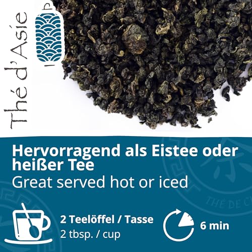 Khla - Oolong Bio 250g - Blauer Tee - Natürlicher Loser Asiatischer Tee aus China - Biologisch, Lose und Geschnitten - Kräutertee & Aufguss