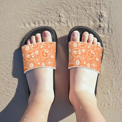 UNICEU Fruit Print Slides Sandals for Kids Quick Dry Comfortable Shower Slippers Slip On Open Toe Water Shoes for Beach3