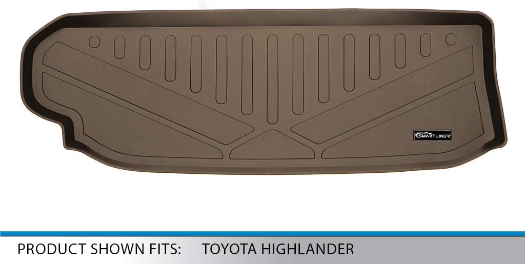 SMARTLINER Custom Cargo Trunk Liner Floor Mat Behind 3rd Row for 2020-2025 Toyota Highlander