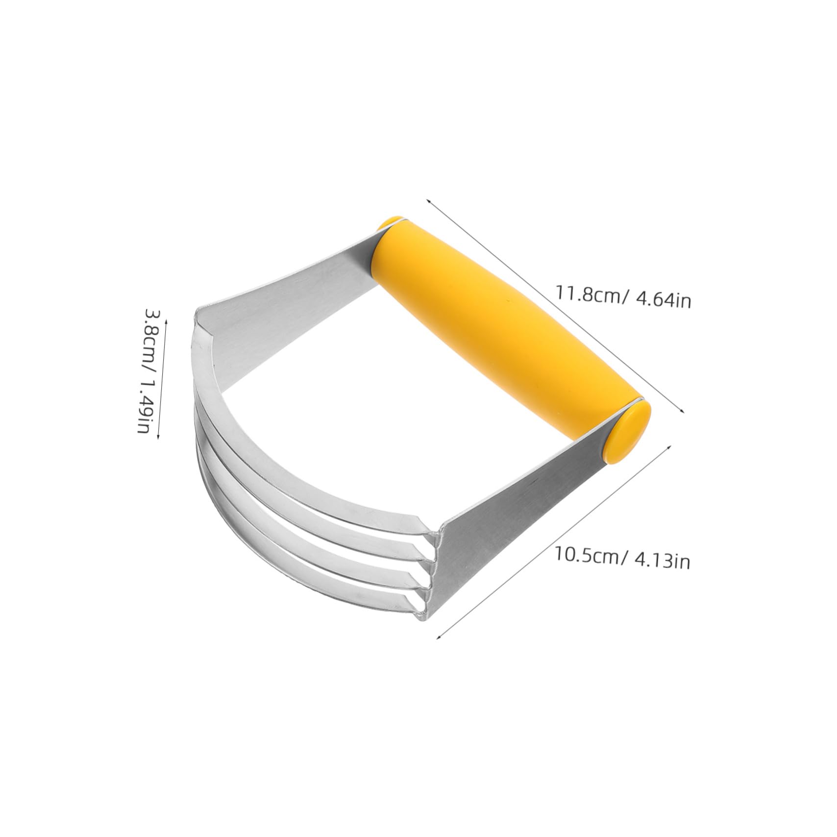 OSOLADY Reusable Stainless Steel Cutter Handheld Baking Tool for Mixing Pastry and for Home Bakers Easy to Clean and Practical Kitchen Utensil