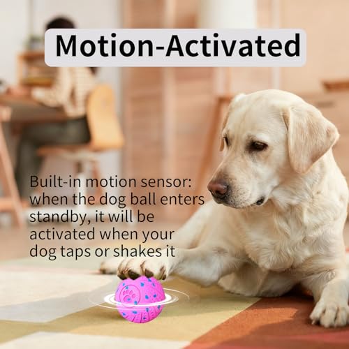 Image of 2-in-1 Interactive Dog Ball Toy for Aggressive Chewers, Automatic Moving & Bouncing E-TPU Dog Ball, 3 Modes Smart Pet Toy with Motion Sensor