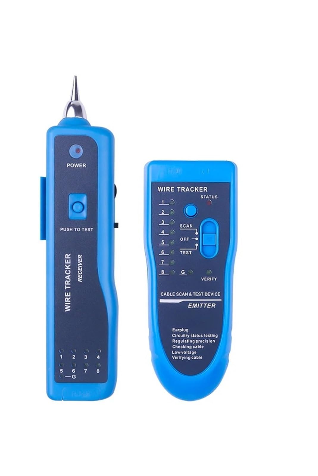 Cable Tracker, LAN Network Cable Tester for STP UTP Cat5 Cat6 RJ45 RJ11 Detector Line Finder Telephone Wire Tracker Diagnose Tone Tool Kit
