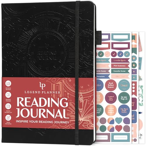 Legend Reading Journal for Book Lovers &ndash; Reading Log Tracker for Adults & Kids &ndash; Book Nerd Gifts...