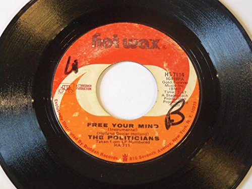Free Your Mind (Instrumental)   Love Machine (Instrumental) VINYL 7  45 – Hot Wax – HS-7114