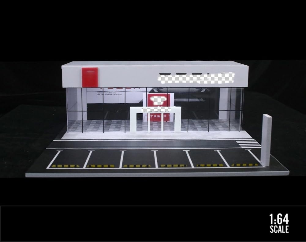 Amazon.co.jp: Raineed カーディーラー ジオラマ 展示ケース 1/64