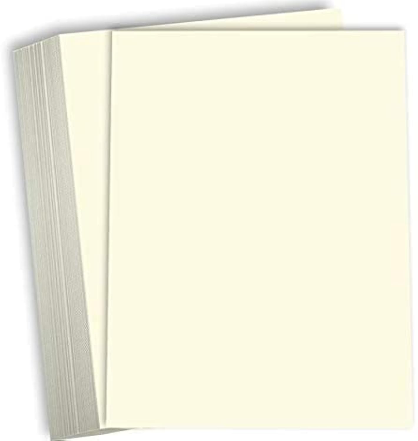 Hamilco Cartulina de color crema de papel grueso – 8 x 10 pulgadas de peso pesado 80 libras tarjeta de cubierta para impresora – paquete de 50