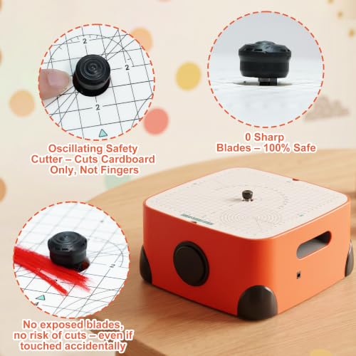 Image of Safe Power Cardboard Cutter for Kids - Include Cutting Tools