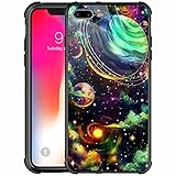 Goodsprout Compatible with iPhone 8 Case iPhone SE 2020 Case Fantasy Space Colorful Graphic for Girls,Picture Pattern Design Shockproof Anti-Scratch Hard PC Back Case