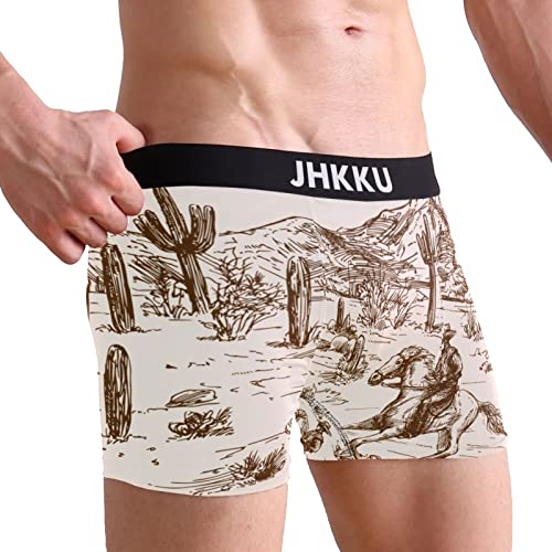 Men's Boxer Briefs Boxer Shorts Soft Comfort Trunk Underwear for Men No Fly3