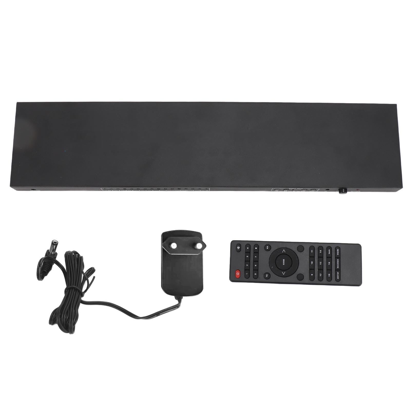 Controlador de Video Wall, 4x4 4K, Expansión de Espacio de Pantalla, Interfaz Multimedia HD, Empalmador de Video para Televisores (Enchufe de la UE)