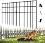 25 Pack Garden Animal Barrier Fence, 17in (H) X 27ft (L) No Dig Fence, Rustproof Metal Garden Fence Bordere, Garden Decorative Fence Panels for Dog Rabbits Ground Stakes Defense and Outdoor Patio