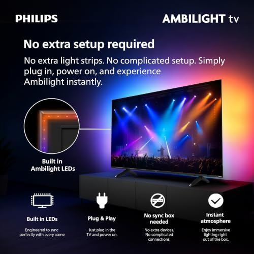 Image of PHILIPS 65 Inch 4K QLED Roku TV, 7985 Series, UHD 2160p, Ambilight,