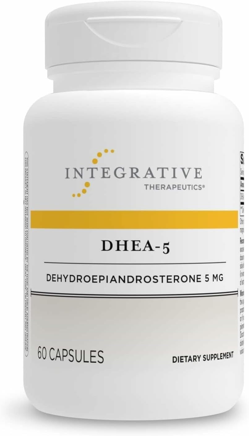 Product image of Integrative Therapeutics DHEA-5 - Daily Health Supplement for Healthy Aging* - Endocrine Supplement* - Vegan, Dairy-Free & Gluten-Free - 60 Capsules (60 Servings)