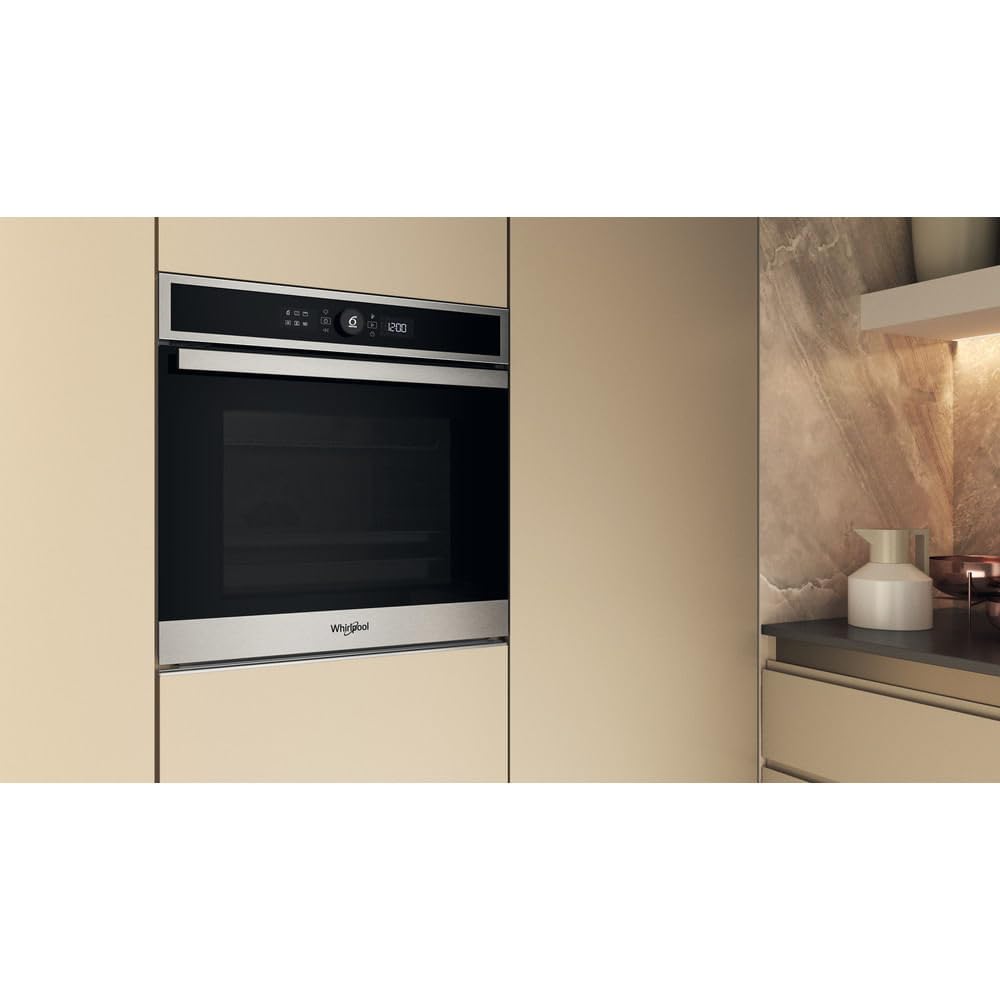 Whirlpool WOI4IS8HM0XA Forno a incasso multifunzione Inox 17 funzioni Pizza310? Cook4 Steam+ classe A+ 73Lt, Idrolisi