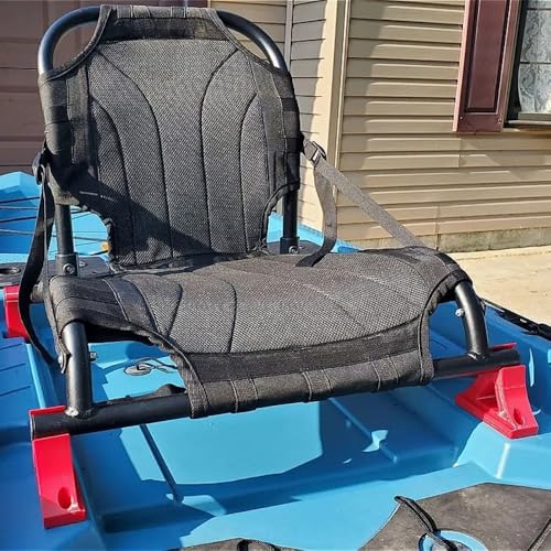 2-inch Kayak Seat Booster Kit for Lifetime Manta Angler - Reuses Original Hardware, Easy Installation (Black)