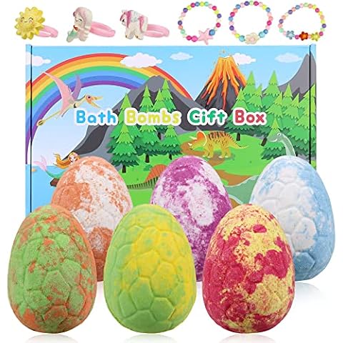 Badebomben Kinder 6 Dino Ei Badekugeln Geschenk Set Bath Bomb Surprise Toys Badezusatz Sprudel Schaumbäder Spielzeug Badekugel Geschenk Badebomben Geschenkset Cover