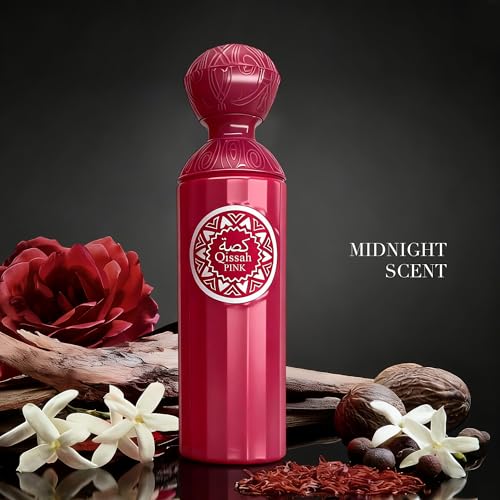 Image of AFLUXE Qissah Pink Women's Perfume 3.4 Fl. Oz Eau De Parfum, Refreshing Sweet Floral & Fruity Scents, Long Lasting Classic Feminine Fragrance