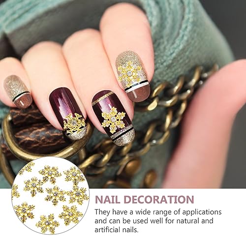 Décor d'ongle délicat flocon de neige en alliage résistant et facile à poser - 7