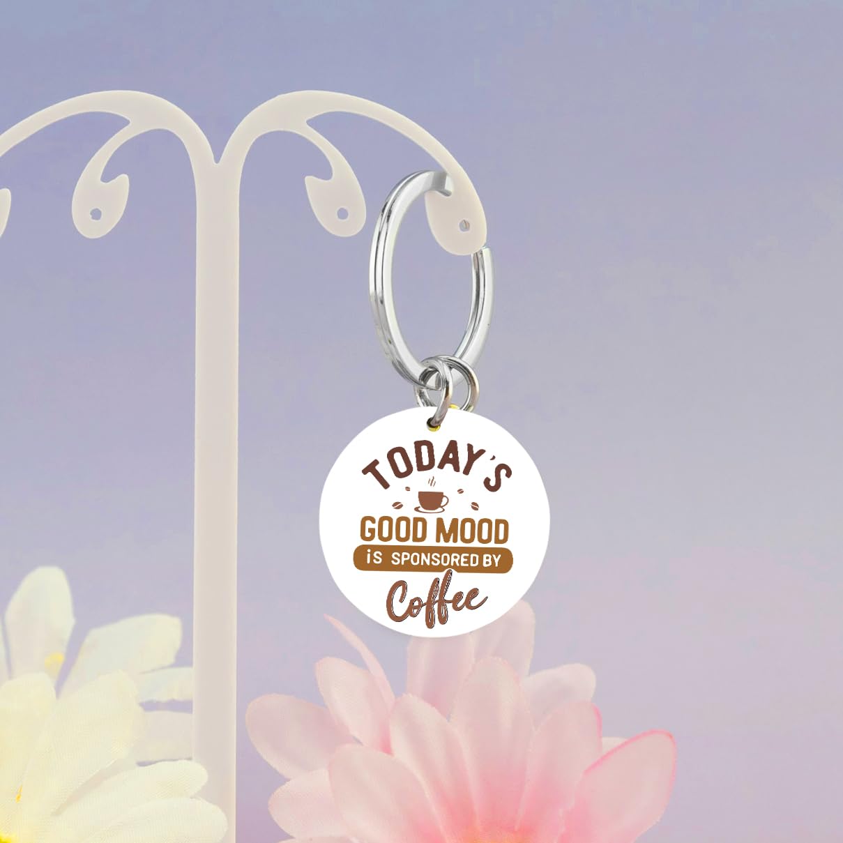 Klpoyu Coffee Lover Gifts for Women Men Coffee Keychain Accessories Coffees Gifts for Lovers Women Barista Gift Ideas Christmas Unique and Unusual Gift
