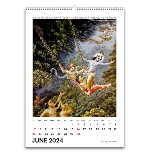 Image of Tallenge - Enchanting Krishna - 20245 desk Calendar - 6 x 9 Inches (Paper, Desk Calendar)