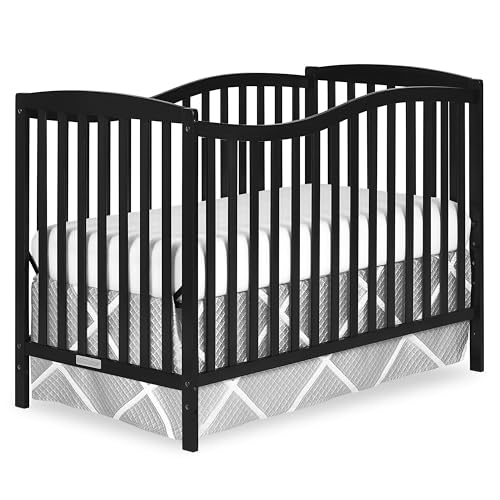 Image of Dream On Me Chelsea 5-In-1 Convertible Crib In Black, JPMA Certified