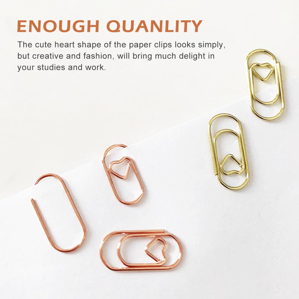 160Pcs Small Paper Clips,Metal Paper Clips Bookmarks - Image 4