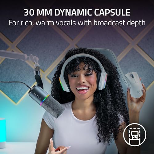 Image of Razer Seiren V3 Pro Microphone, Dynamic USB Type C & XLR Mic, Black