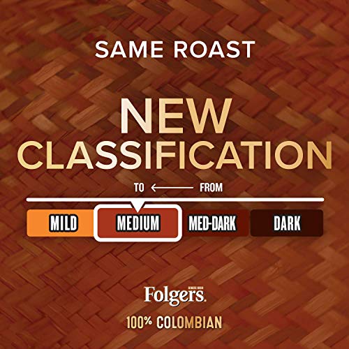 Image of Folgers 100% Colombian Medium Roast Ground Coffee, 20.6 Ounces (Pack of 3)