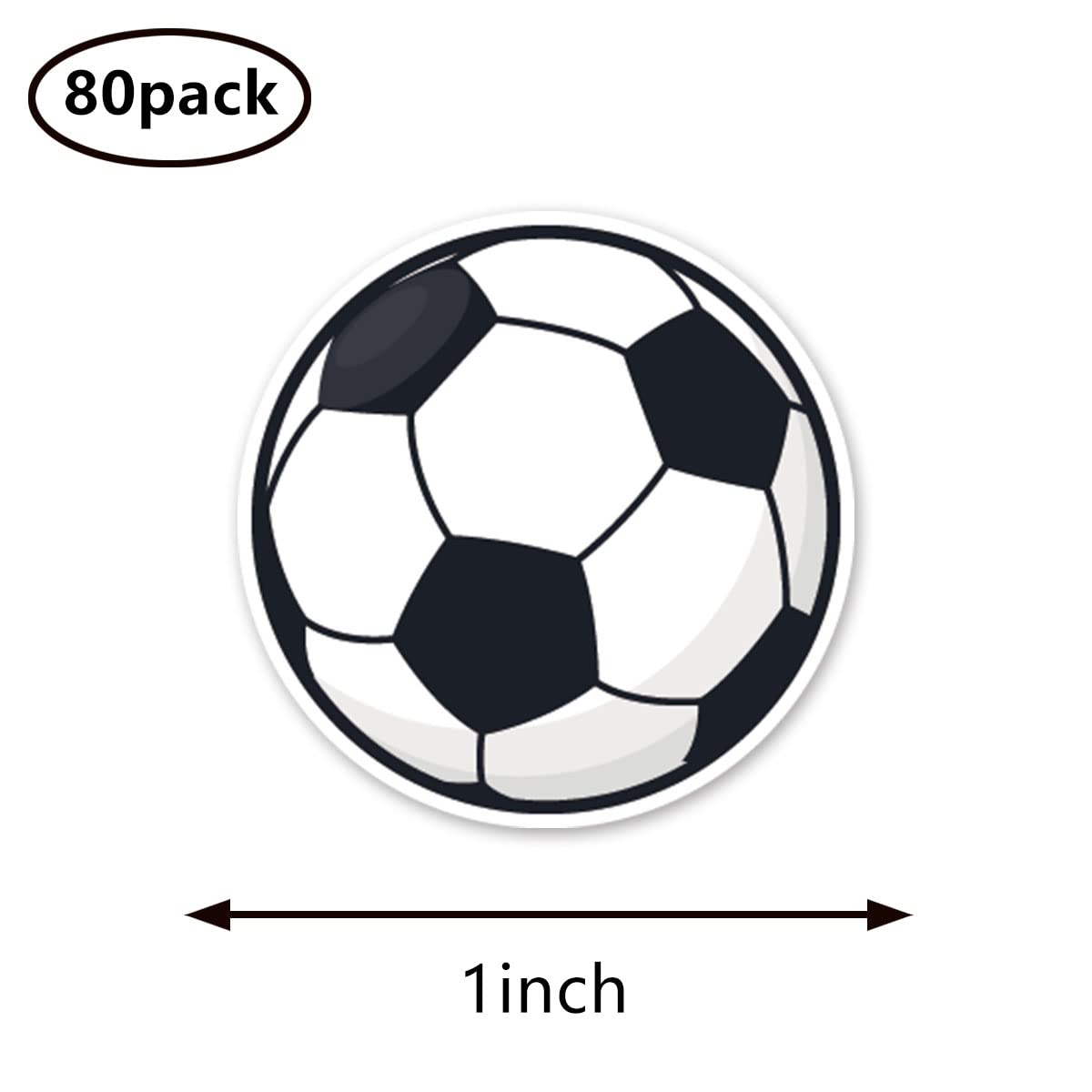 80-Pack 1 Inch Shoe Footprint Stickers - Scrapbooking & Craft Supplies