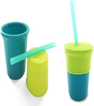 Silicone Straw Cup - Sea