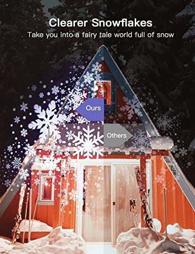 Christmas Snowflake Projector Lights Outdoor Double Head Waterproof Led Christmas Lights Outdoor Projector Landscape Decorative Lighting For Xmas Home Party Wedding Holiday Garden Decoration #TOP5