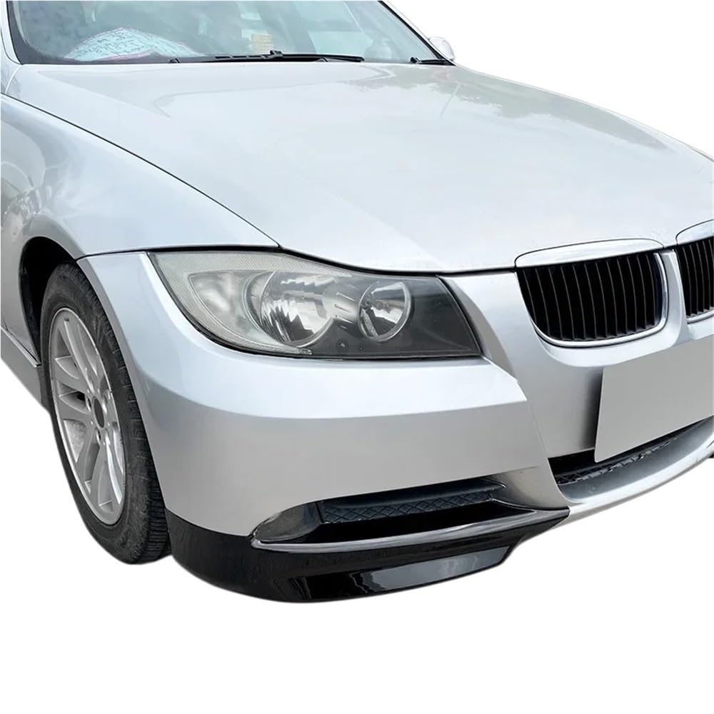Kompatybilny z BMW serii 3 E90 E91 Early 320i 325i 2005-2008 przedni zderzak samochodowy Spoiler część rozdzielająca nakładki zderzaka dyfuzor akcesoria samochodowe Tuning(Carbon Fiber Look A)