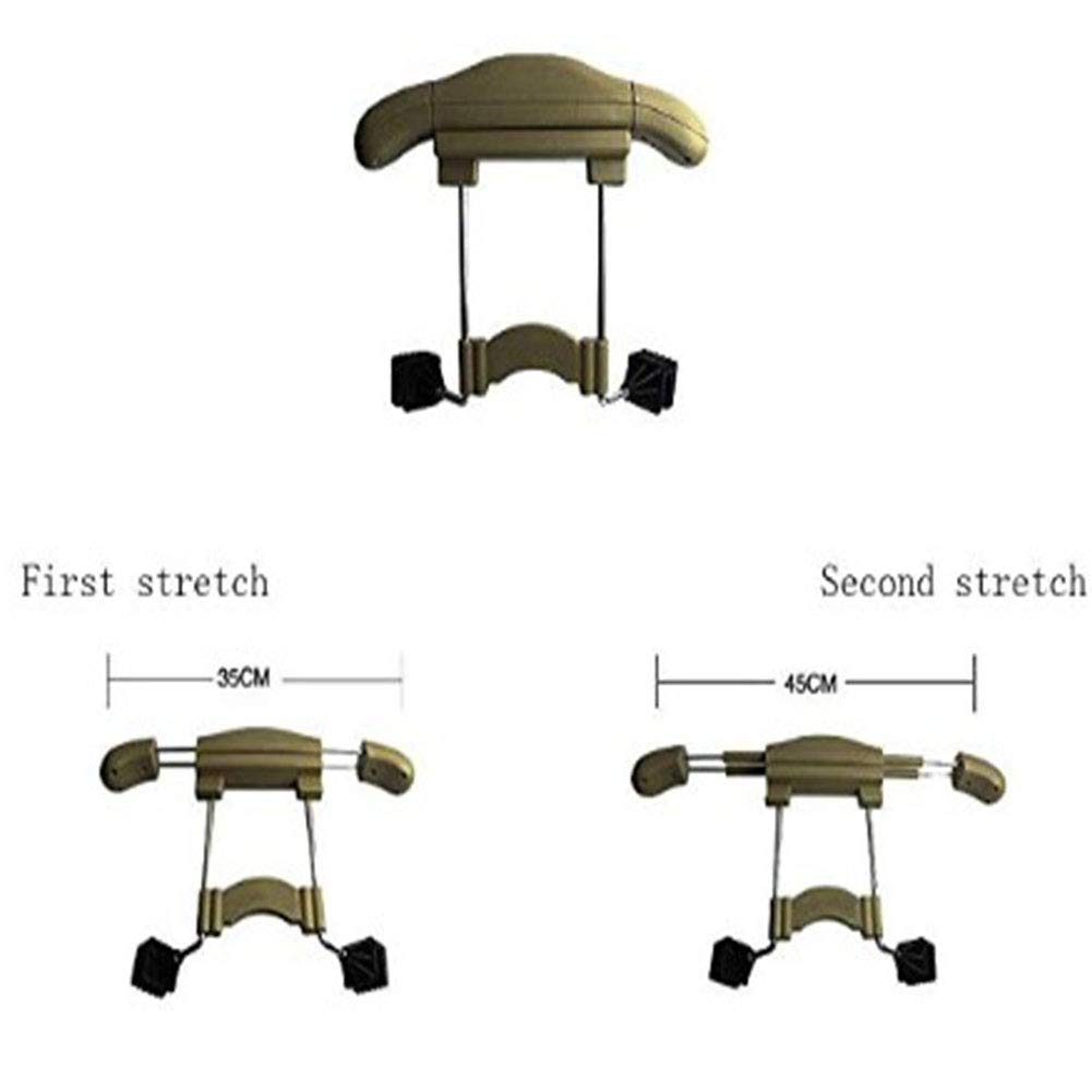 Appendiabiti Per Auto in Acciaio Inox, Appendiabiti Per Auto Regolabili, Poggiatesta, Appendiabiti Per Sedile Posteriore, Completo Di Appendiabiti, 1 Confezione,Beige